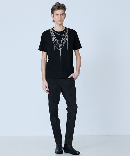 5351 POUR LES HOMMES（ゴーサンゴーイチプールオム）の「【セットアップ対応】タックテーパード デニム スラックス（デニムパンツ・メンズ・インディゴブルー/ブラック・44/46/48/50）」の11枚目の写真