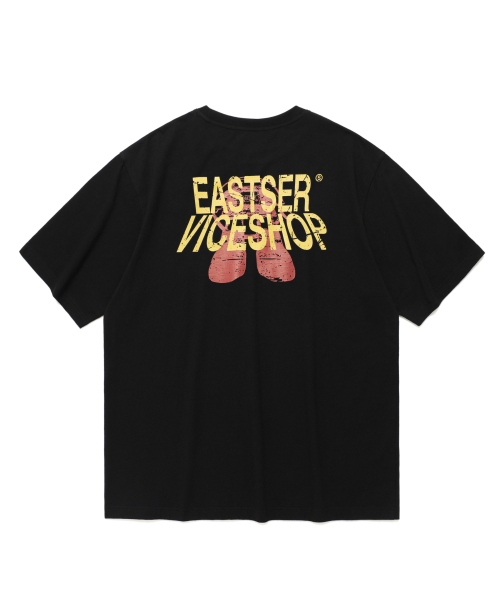 eastserviceshop(イーストサービスショップ)の「Robo Vice Shop Half T - Black(Tシャツ/カットソー・レディース・ブラック・SMALL/MEDIUM/LARGE)」の1枚目の写真