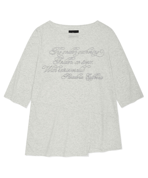 Retriever Club（レトリーバークラブ）の「CUT LINE LONG SLEEVE [MELANGE GRAY]（Tシャツ/カットソー・レディース・その他・FREE）」の2枚目の写真