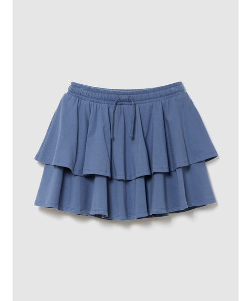 GAP(ギャップ)の「イージーウエスト ティアード ミニスカート・スコート (キッズ)(スカート・キッズ・ブラック/ブルー/パープル・110cm/120cm/130cm/160cm/150cm/140cm)」の2枚目の写真