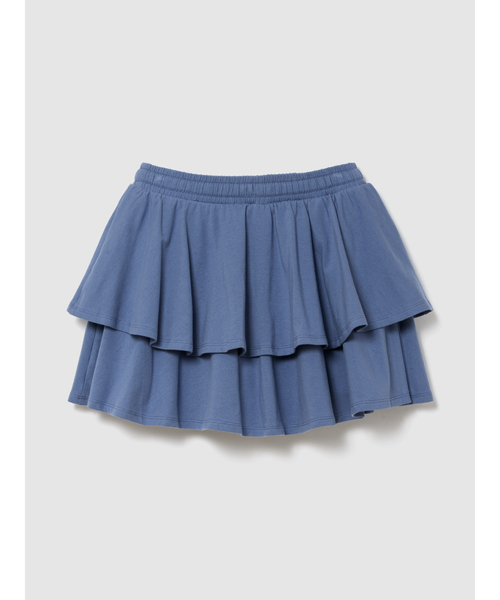 GAP(ギャップ)の「イージーウエスト ティアード ミニスカート・スコート (キッズ)(スカート・キッズ・ブラック/ブルー/パープル・110cm/120cm/130cm/160cm/150cm/140cm)」の7枚目の写真