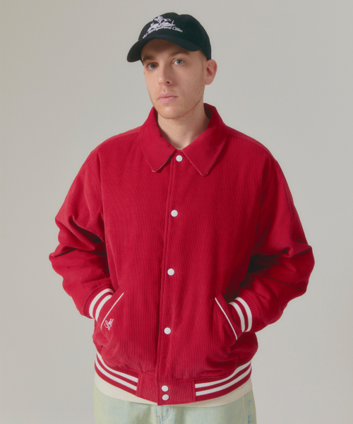 LMCの「CORDUROY VARSITY JACKET navy（スタジャン・レディース・その他・S/M/L）」の2枚目の写真