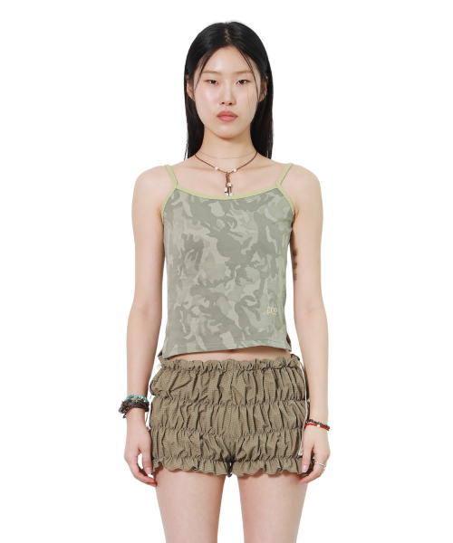 PIECEMAKER（ピースメーカー）の「SAND CAMO SLEEVELESS (KHAKI)（Tシャツ/カットソー・レディース・その他・FREE）」の2枚目の写真