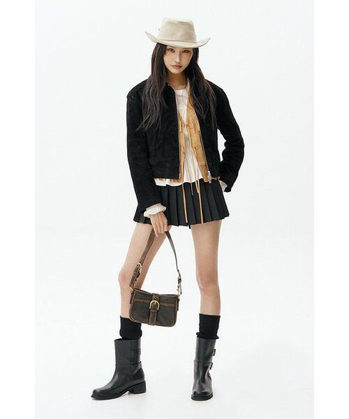 DOFFSEPT（ドフセプト）の「Lambskin Vintage Mini Hobo Bag in Brown（ショルダーバッグ・レディース・その他・FREE）」の6枚目の写真
