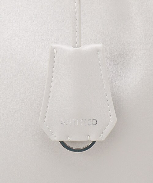 UNTITLED（アンタイトル）の「スプリットレザートート（トートバッグ・レディース・ブラック/ライトベージュ/ライトグレー・99）」の19枚目の写真