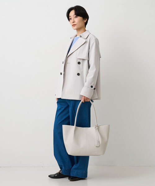 UNTITLED（アンタイトル）の「スプリットレザートート（トートバッグ・レディース・ブラック/ライトベージュ/ライトグレー・99）」の21枚目の写真