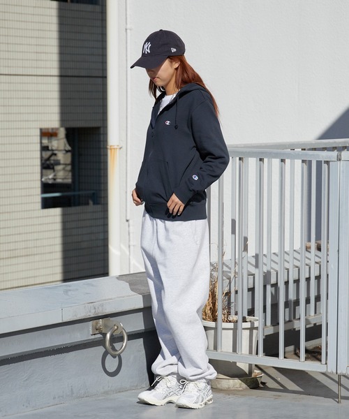 Champion(チャンピオン)の「Champion/チャンピオン ジップフーデッド スウェットシャツ トレーナー 秋 秋服 2026年秋冬(パーカー・メンズ・グレー/オートミール/ブラック/ネイビー・M/L/XL)」の19枚目の写真