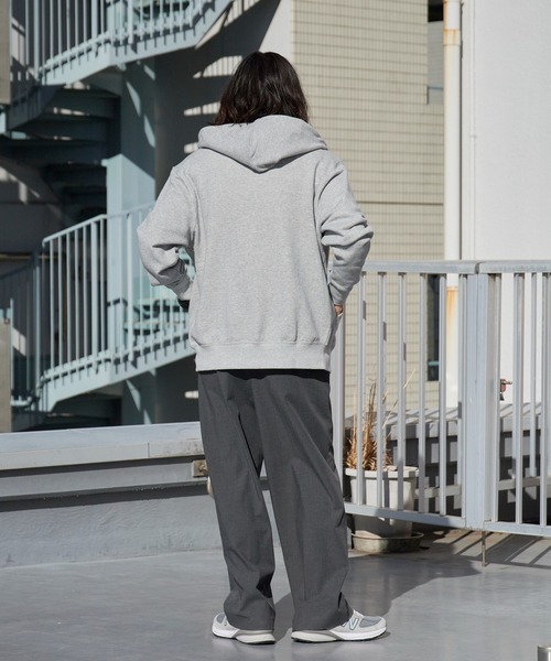 Champion（チャンピオン）の「Champion/チャンピオン ジップフーデッド スウェットシャツ 2026年春夏（パーカー・メンズ・グレー/オートミール/ブラック/ネイビー・M/L/XL）」の15枚目の写真