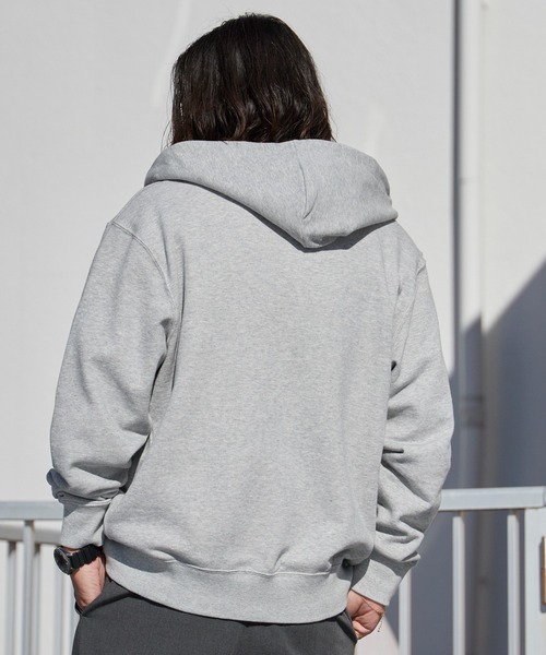 Champion（チャンピオン）の「Champion/チャンピオン ジップフーデッド スウェットシャツ 2026年春夏（パーカー・メンズ・グレー/オートミール/ブラック/ネイビー・M/L/XL）」の17枚目の写真