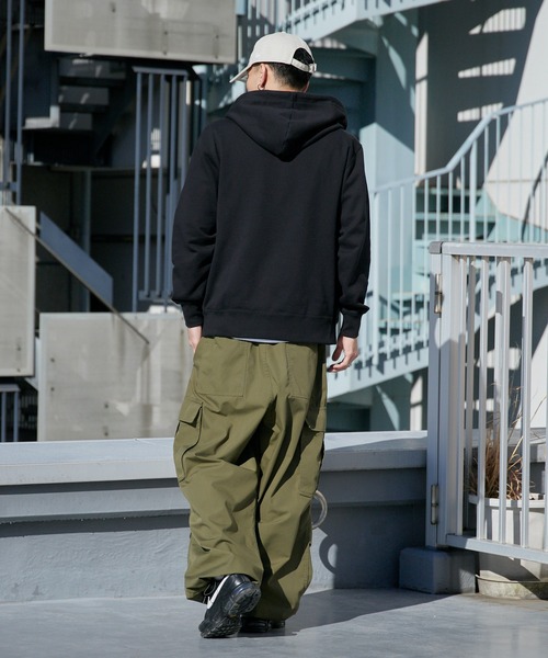 Champion（チャンピオン）の「Champion/チャンピオン ジップフーデッド スウェットシャツ 2026年春夏（パーカー・メンズ・グレー/オートミール/ブラック/ネイビー・M/L/XL）」の8枚目の写真