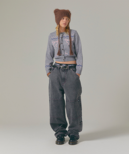 LMCの「WM RIBBON JACQUARD CARDIGAN gray(カーディガン/ボレロ・レディース・その他・S/M)」の5枚目の写真