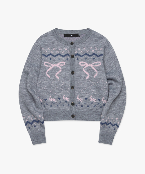 LMCの「WM RIBBON JACQUARD CARDIGAN gray(カーディガン/ボレロ・レディース・その他・S/M)」の6枚目の写真