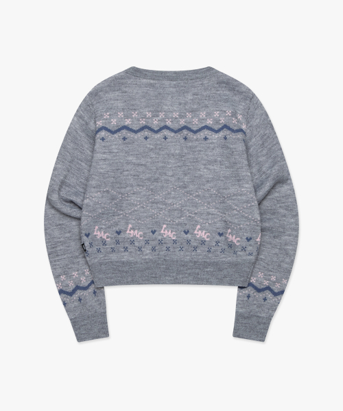 LMCの「WM RIBBON JACQUARD CARDIGAN gray(カーディガン/ボレロ・レディース・その他・S/M)」の7枚目の写真