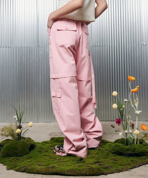 LARTIGENT(ラーティゼン)の「L2 POCKET PANTS(PINK)(スウェットパンツ・レディース・その他・FREE)」の4枚目の写真