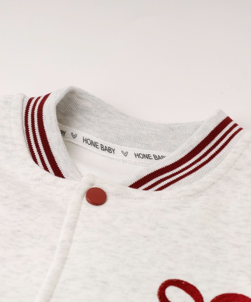 URBAN CHERRY(アーバンチェリー)の「フロントリボンデザインオーバーサイズブルゾン(ブルゾン・キッズ・グレー/ブラック・140cm/120cm/150cm/130cm/110cm)」の17枚目の写真