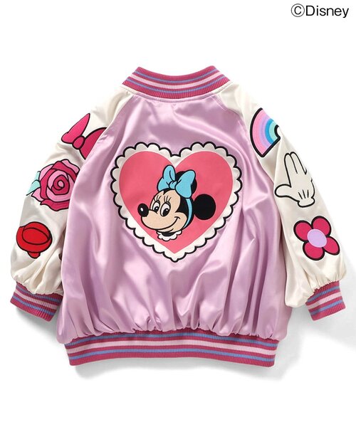 Disney(ディズニー)の「ディズニーキャラクター ミニー / スカジャン(スカジャン・キッズ・ピンク・110/120/80/90/100)」の7枚目の写真