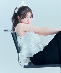 SNIDEL | ラッフルジャガードボリュームブラウス(シャツ/ブラウス)