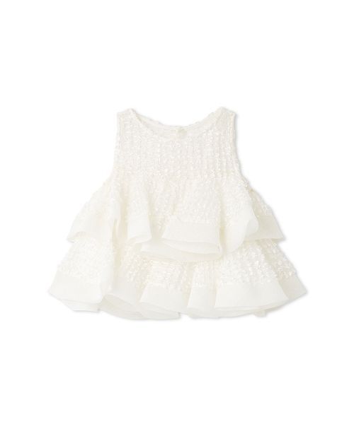 SNIDEL(スナイデル)の「ラッフルジャガードボリュームブラウス(シャツ/ブラウス・レディース・ブラック/ホワイト/ドット・F)」の22枚目の写真