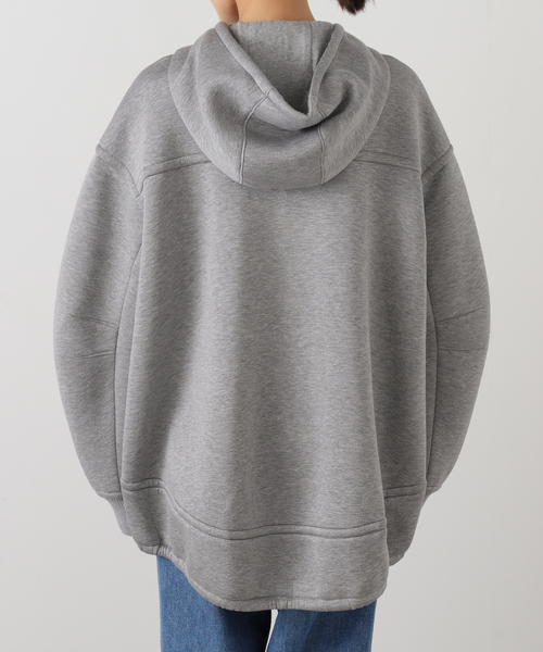 journal standard L'essage（ジャーナルスタンダードレサージュ）の「【TIBI/ティビ】 TECHY VISCOSE ZIP UP HOODIE（パーカー・レディース・ライトグレー・SMALL）」の3枚目の写真