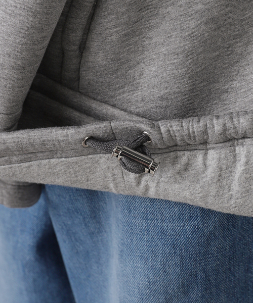 journal standard L'essage（ジャーナルスタンダードレサージュ）の「【TIBI/ティビ】 TECHY VISCOSE ZIP UP HOODIE（パーカー・レディース・ライトグレー・SMALL）」の9枚目の写真