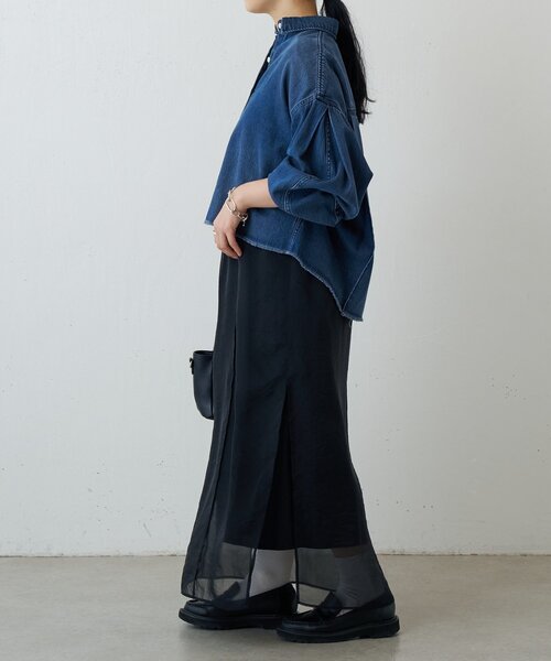 FRIPIER（フリピエ）の「FRIPIER》シアーレイヤードスカート（スカート・レディース・ブラック・FREE）」の15枚目の写真