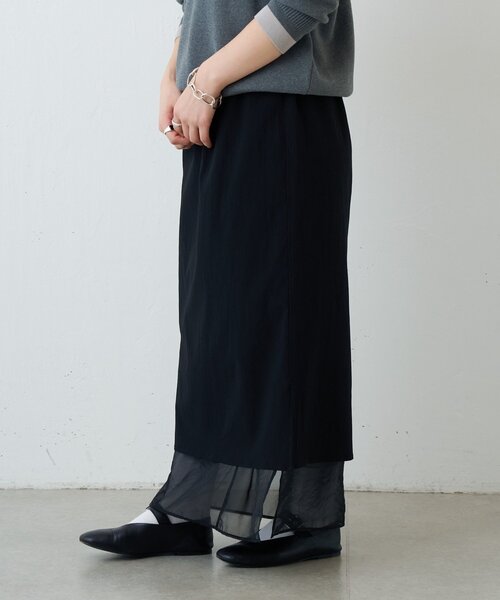 FRIPIER（フリピエ）の「FRIPIER》シアーレイヤードスカート（スカート・レディース・ブラック・FREE）」の17枚目の写真