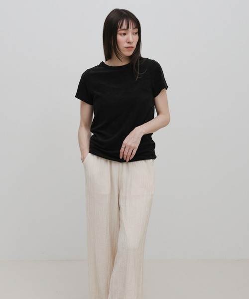 select MOCA(セレクトモカ)の「ワッシャーシアーリラックスパンツ(その他パンツ・レディース・ブラウン/ブラック/ライトベージュ・FREE)」の14枚目の写真