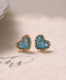 YU-KA:ハートデザインイヤリング Heart design earring