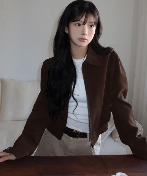 semplice(センプリチェ)の「ジャケット(その他アウター・レディース・ブラック/ブラウン・F)」の3枚目の写真