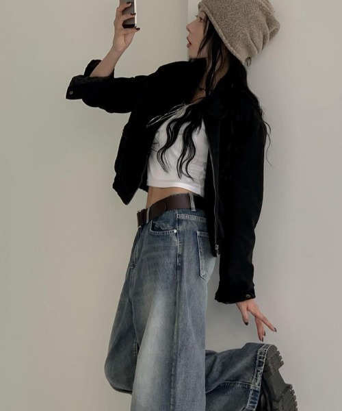semplice(センプリチェ)の「ジャケット(その他アウター・レディース・ブラック/ブラウン・F)」の7枚目の写真