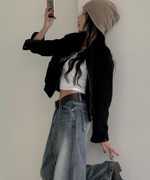 semplice(センプリチェ)の「ジャケット(その他アウター・レディース・ブラック/ブラウン・F)」の15枚目の写真