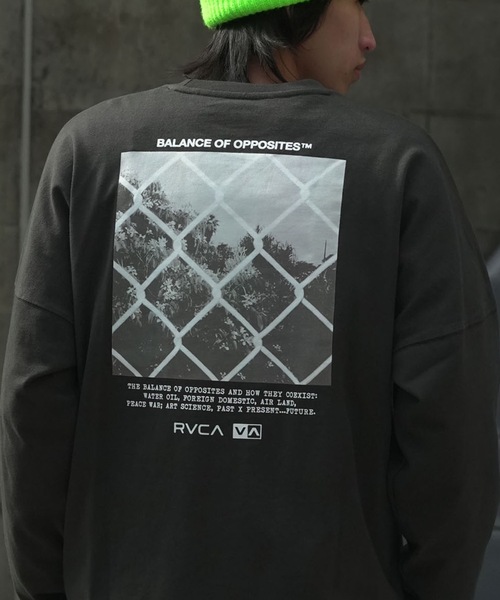 RVCA(ルーカ)の「RVCA メンズ THRU VIEW LT ロンT 【2026年春夏モデル】(Tシャツ/カットソー・メンズ・ホワイト/ブラック/ブラック系その他/グリーン系その他・SMALL/MEDIUM/LARGE/X-LARGE)」の3枚目の写真