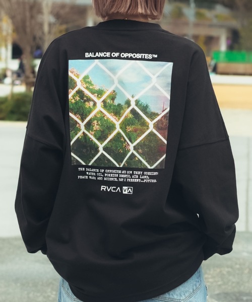 RVCA(ルーカ)の「RVCA メンズ THRU VIEW LT ロンT 【2026年春夏モデル】(Tシャツ/カットソー・メンズ・ホワイト/ブラック/ブラック系その他/グリーン系その他・SMALL/MEDIUM/LARGE/X-LARGE)」の2枚目の写真