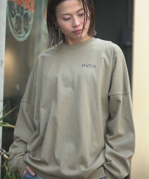 RVCA(ルーカ)の「RVCA メンズ THRU VIEW LT ロンT 【2026年春夏モデル】(Tシャツ/カットソー・メンズ・ホワイト/ブラック/ブラック系その他/グリーン系その他・SMALL/MEDIUM/LARGE/X-LARGE)」の5枚目の写真