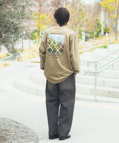 RVCA(ルーカ)の「RVCA メンズ THRU VIEW LT ロンT 【2026年春夏モデル】(Tシャツ/カットソー・メンズ・ホワイト/ブラック/ブラック系その他/グリーン系その他・SMALL/MEDIUM/LARGE/X-LARGE)」の9枚目の写真