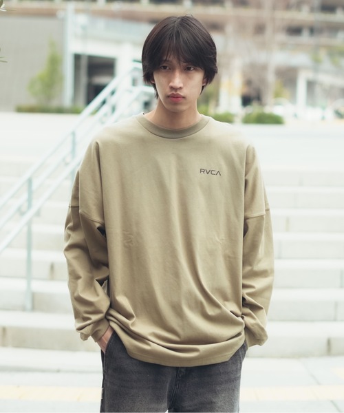 RVCA(ルーカ)の「RVCA メンズ THRU VIEW LT ロンT 【2026年春夏モデル】(Tシャツ/カットソー・メンズ・ホワイト/ブラック/ブラック系その他/グリーン系その他・SMALL/MEDIUM/LARGE/X-LARGE)」の10枚目の写真