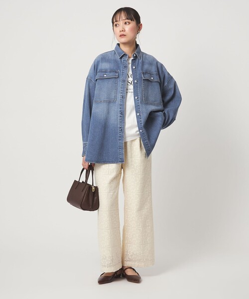 別注】＜Healthy DENIM＞Almond ミドル デニム シャツ（シャツ