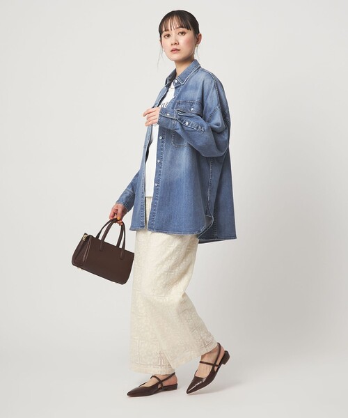 【別注】＜Healthy DENIM＞Almond ミドル デニム シャツ