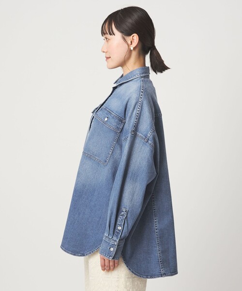 【別注】＜Healthy DENIM＞Almond ミドル デニム シャツ