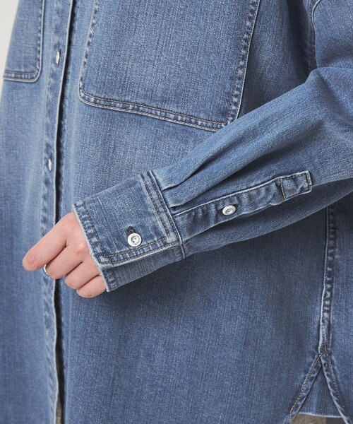 【別注】＜Healthy DENIM＞Almond ミドル デニム シャツ