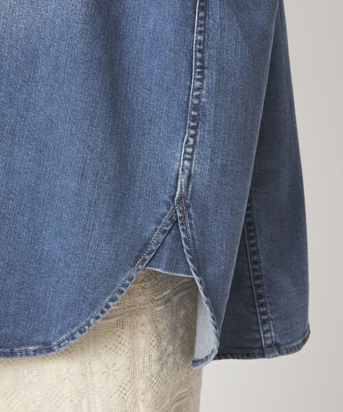 【別注】＜Healthy DENIM＞Almond ミドル デニム シャツ