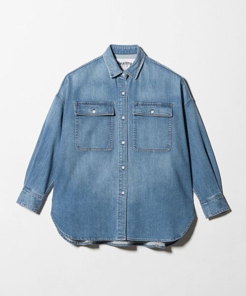 別注】＜Healthy DENIM＞Almond ミドル デニム シャツ（シャツ