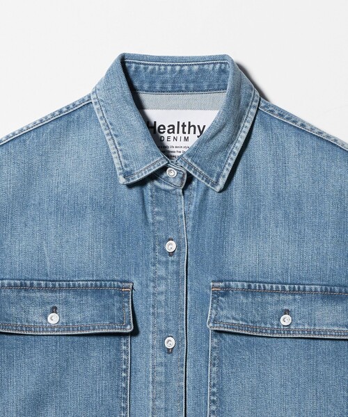 別注】＜Healthy DENIM＞Almond ミドル デニム シャツ（シャツ