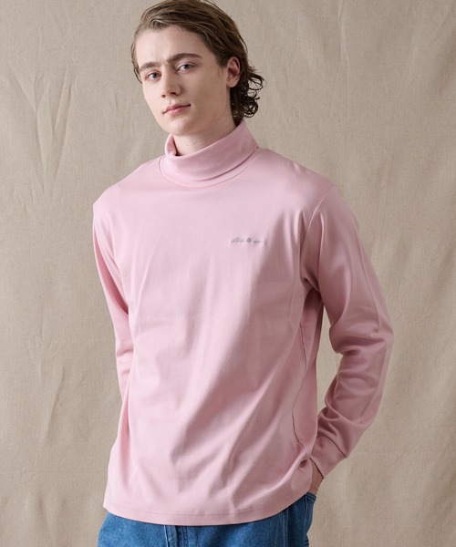 Eddie Bauer（エディーバウアー）の「スムース タートルネック 長袖Tシャツ（Tシャツ/カットソー・メンズ・杢グレー/ブラック/ライトブルー/ホワイト/ピンク/ネイビー・XXL/S/M/L/XL）」の6枚目の写真