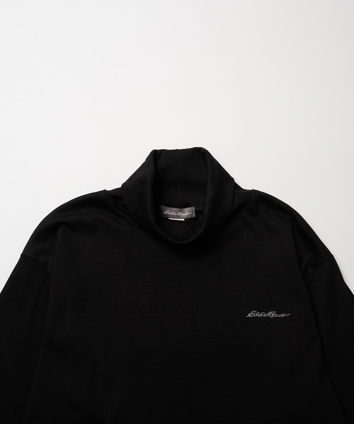 Eddie Bauer（エディーバウアー）の「スムース タートルネック 長袖Tシャツ（Tシャツ/カットソー・メンズ・杢グレー/ブラック/ライトブルー/ホワイト/ピンク/ネイビー・XXL/S/M/L/XL）」の9枚目の写真