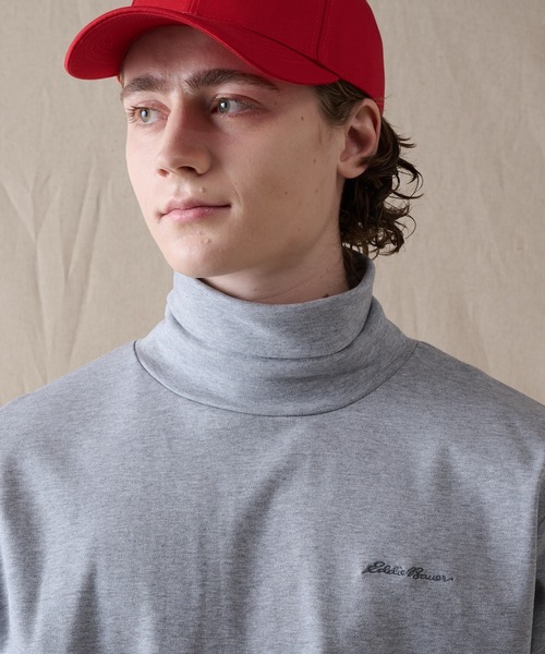 Eddie Bauer（エディーバウアー）の「スムース タートルネック 長袖Tシャツ（Tシャツ/カットソー・メンズ・杢グレー/ブラック/ライトブルー/ホワイト/ピンク/ネイビー・XXL/S/M/L/XL）」の19枚目の写真