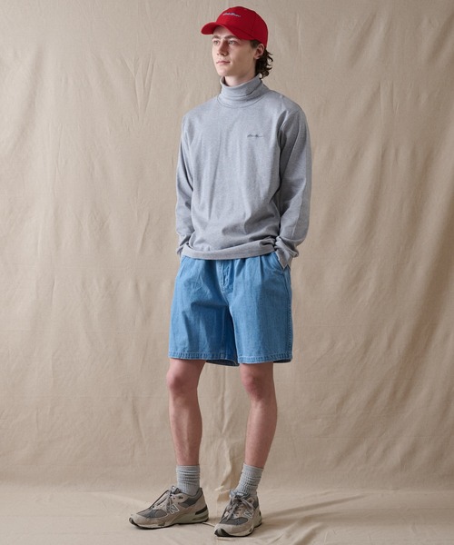 Eddie Bauer（エディーバウアー）の「スムース タートルネック 長袖Tシャツ（Tシャツ/カットソー・メンズ・杢グレー/ブラック/ライトブルー/ホワイト/ピンク/ネイビー・XXL/S/M/L/XL）」の20枚目の写真