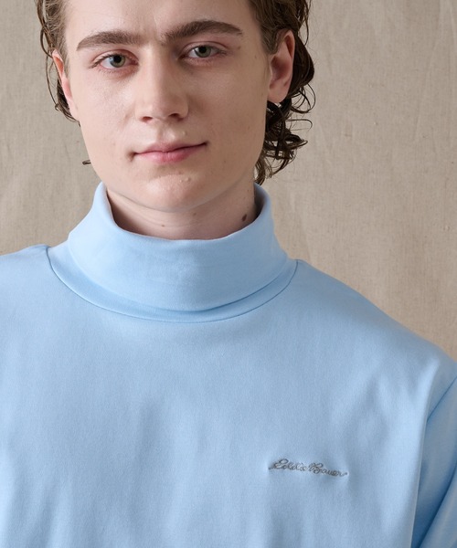 Eddie Bauer（エディーバウアー）の「スムース タートルネック 長袖Tシャツ（Tシャツ/カットソー・メンズ・杢グレー/ブラック/ライトブルー/ホワイト/ピンク/ネイビー・XXL/S/M/L/XL）」の21枚目の写真