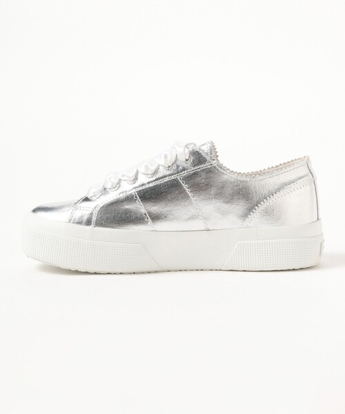 Demi-Luxe BEAMS（デミルクス ビームス）の「【WEB限定】PELLICO × SUPERGA / メタリック スニーカー（その他シューズ・レディース・シルバー・38/37/36/35）」の4枚目の写真