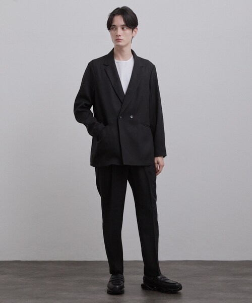 tk.TAKEO KIKUCHI（ティーケータケオキクチ）の「【上下2点セット ジャケット＆パンツ】ダブルセットアップ（セットアップ・メンズ・ブラウン系その他/ダークグリーン/ブラック・03/02/01）」の13枚目の写真